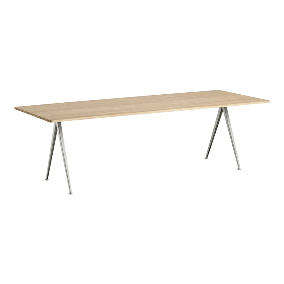 Pyramid Table 02 250x85 cm Beige/Mattlackad Ek