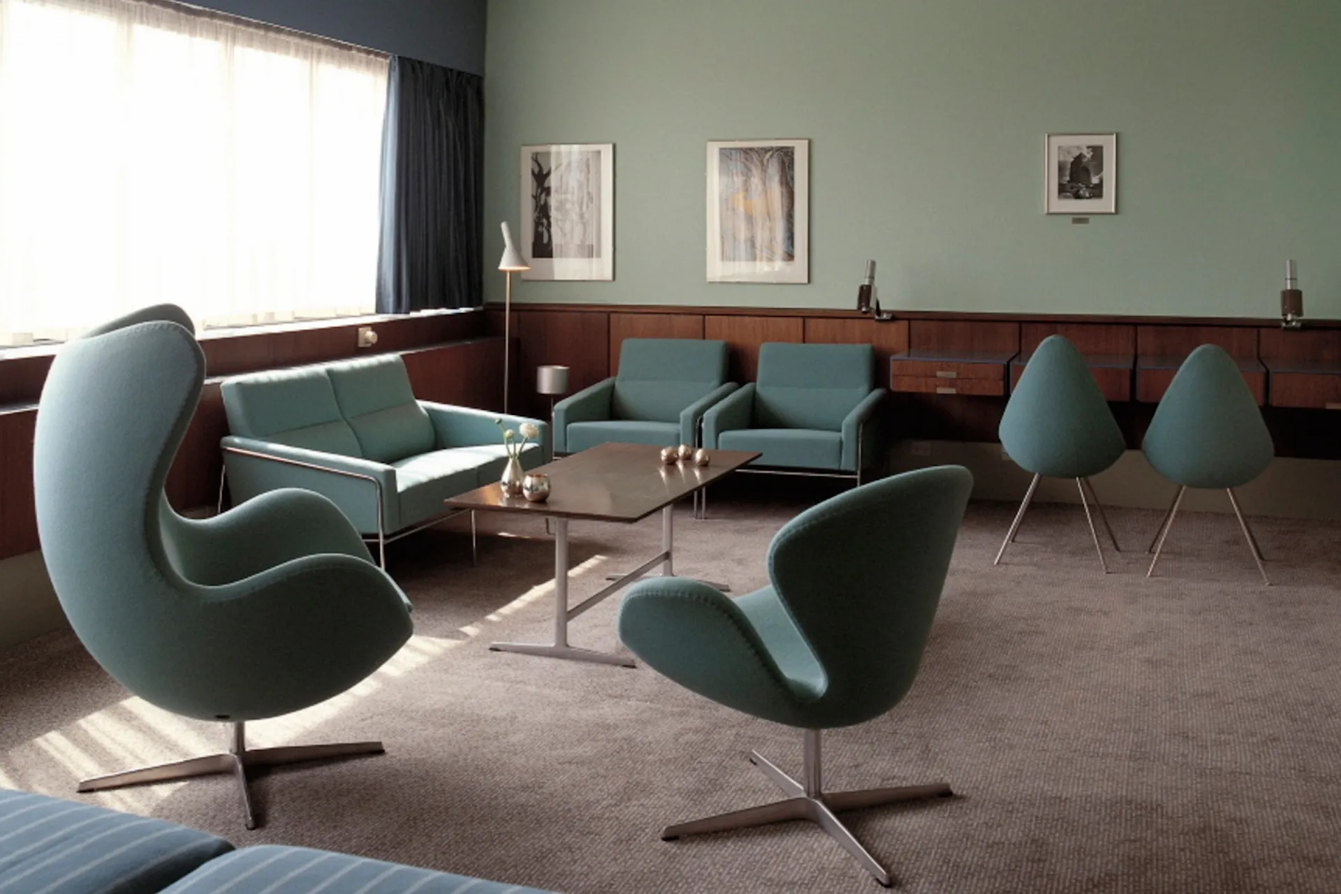 Serie 3300 2-sits - Fritz Hansen - Arne Jacobsen - NO GA