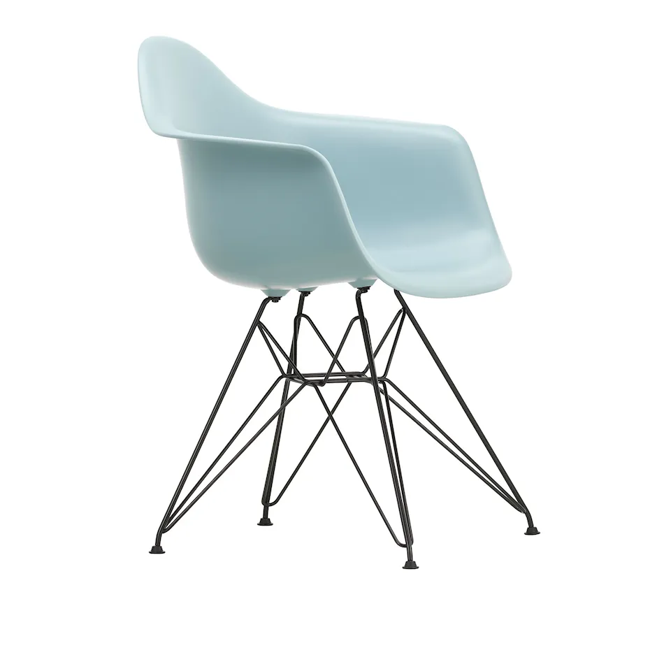 Eames Plastic Armchair DAR 23 Ice Grey Basic Dark Base