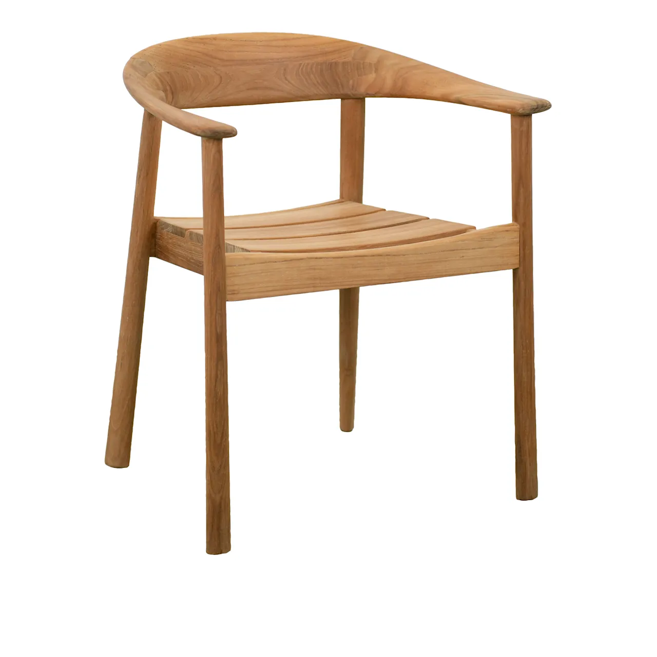 Majestic stol med armstöd, stapelbar – Teak