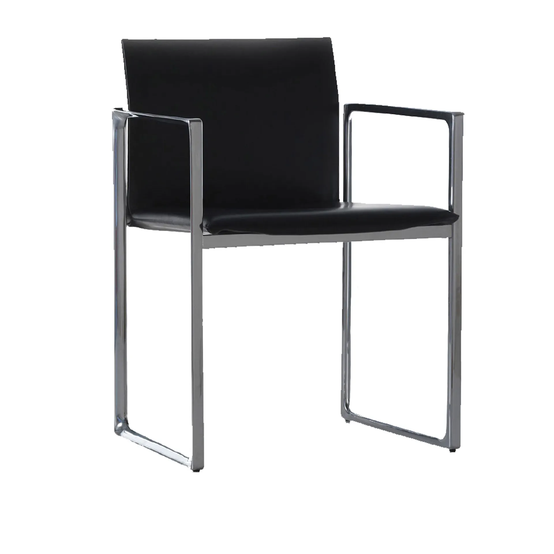 184 Eve Small Armchair Glossy Aluminium - Cassina - Piero Lissoni - NO GA