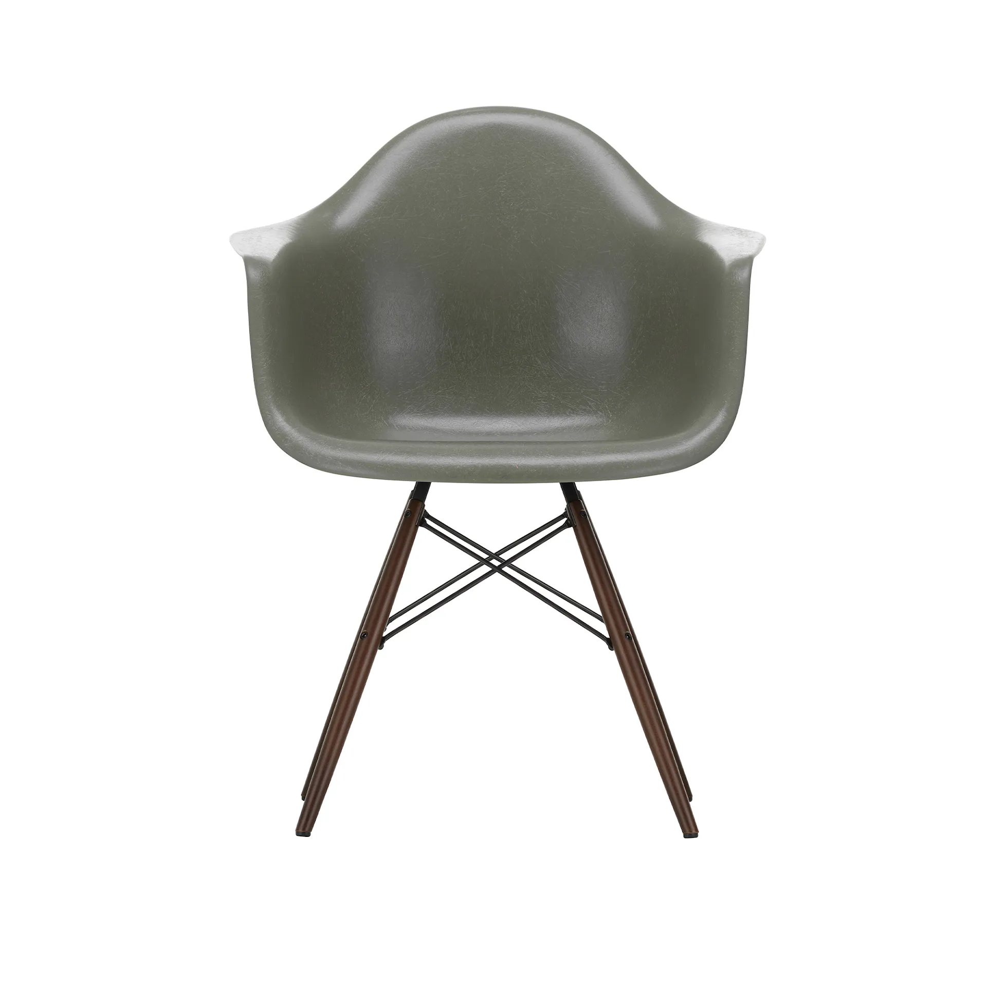 Eames Fiberglass Armchair DAW karmstol Dark Maple - Vitra - Charles & Ray Eames - NO GA