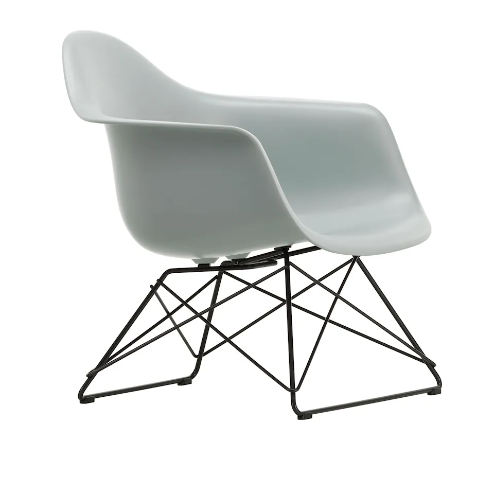 Eames Plastic Armchair LAR - 24 Light Grey - Basic Dark Base