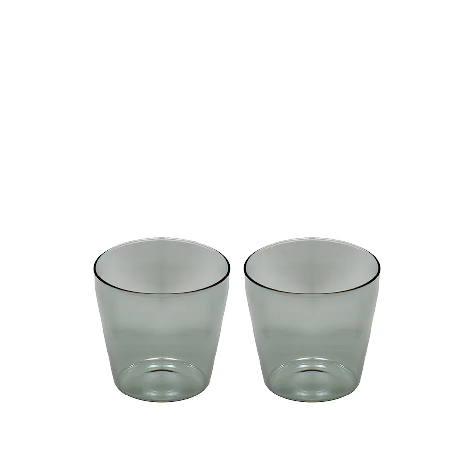 Milk set of 2 glasses Grey