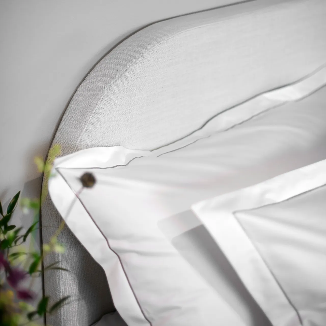 Bianca Linen Ivory sänggavel