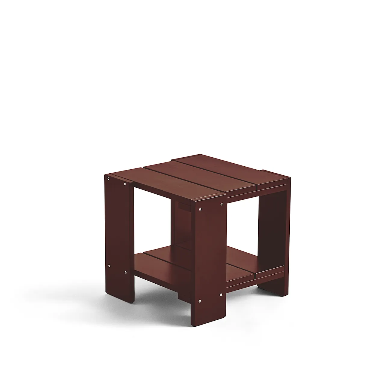 Crate Side Table / Iron Red