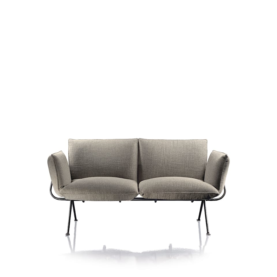 Officina 2-seat sofa Galvanized frame/Amby 01