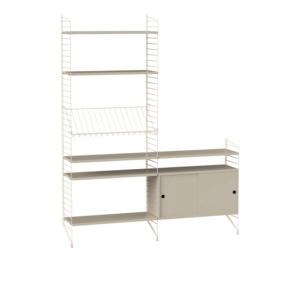 Vardagsrum hyllsystem K beige/beige