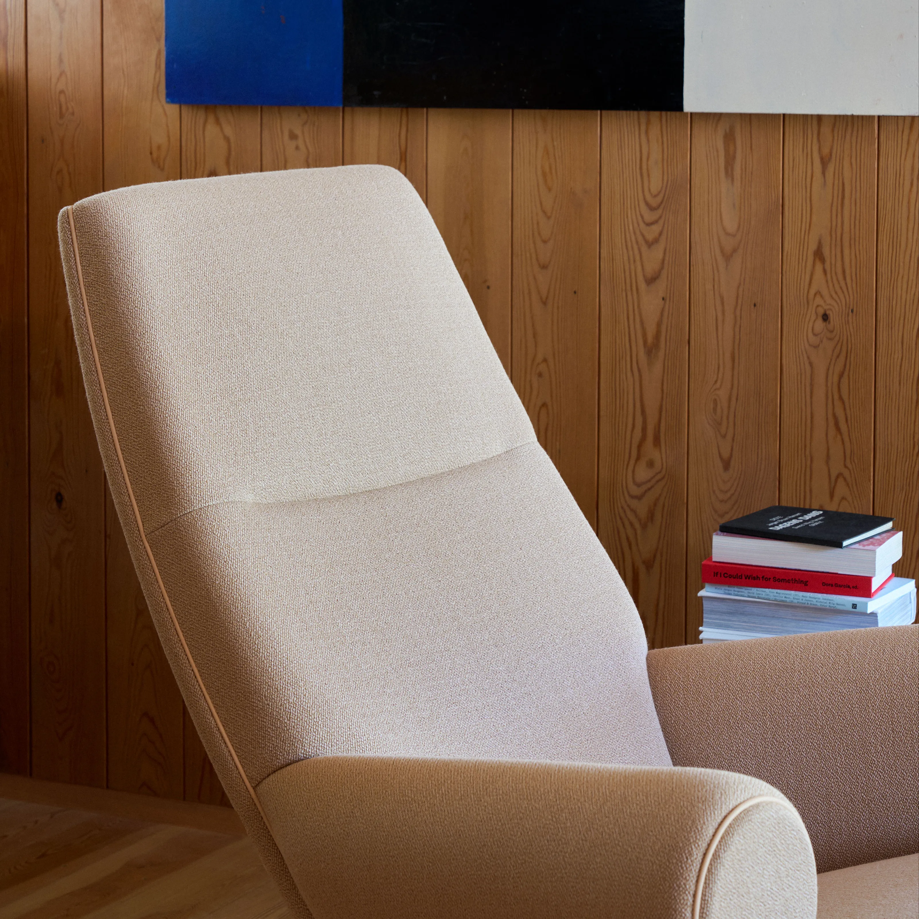Wegner Queen fåtölj med fotpall - 8