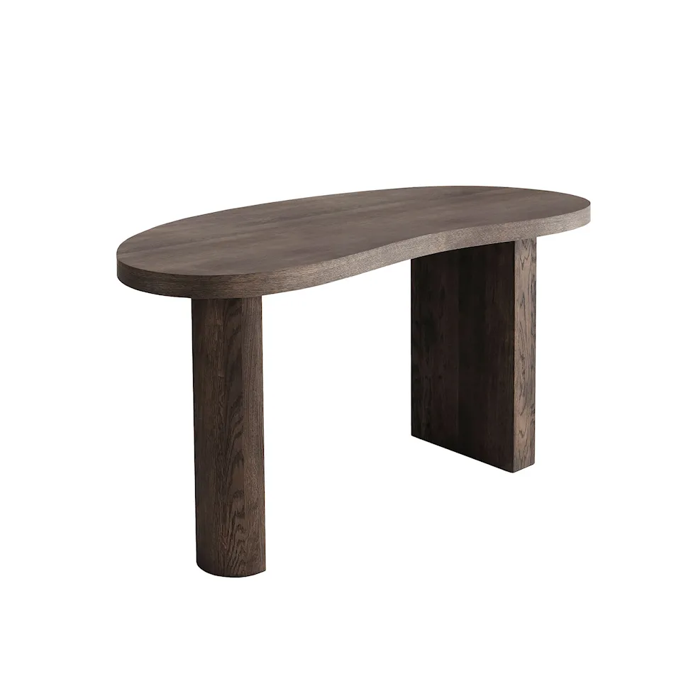 MS Bean Desk Table Smoked Oak