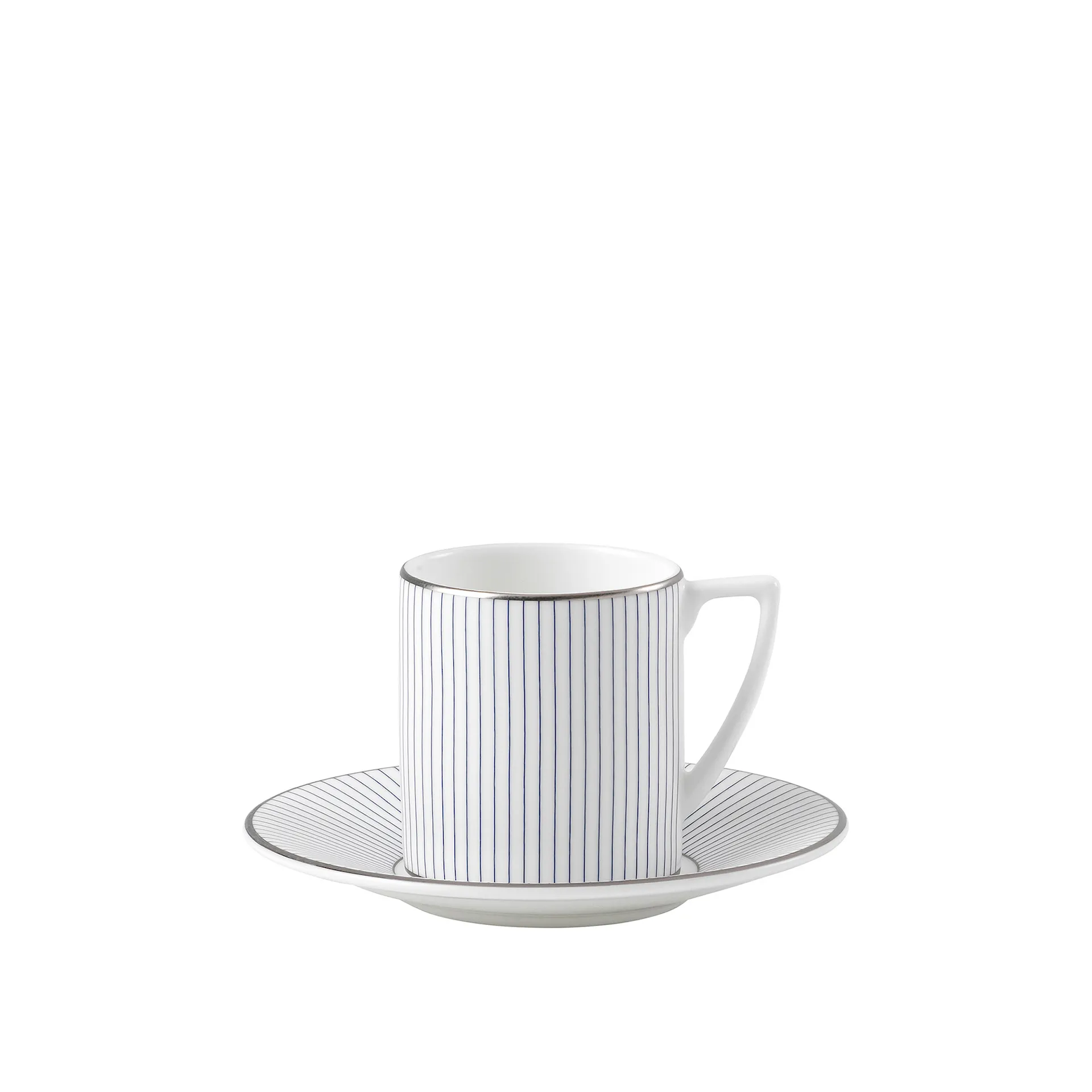 Jasper Conran Pin Stripe Coffee Cup  Saucer - Wedgwood - NO GA