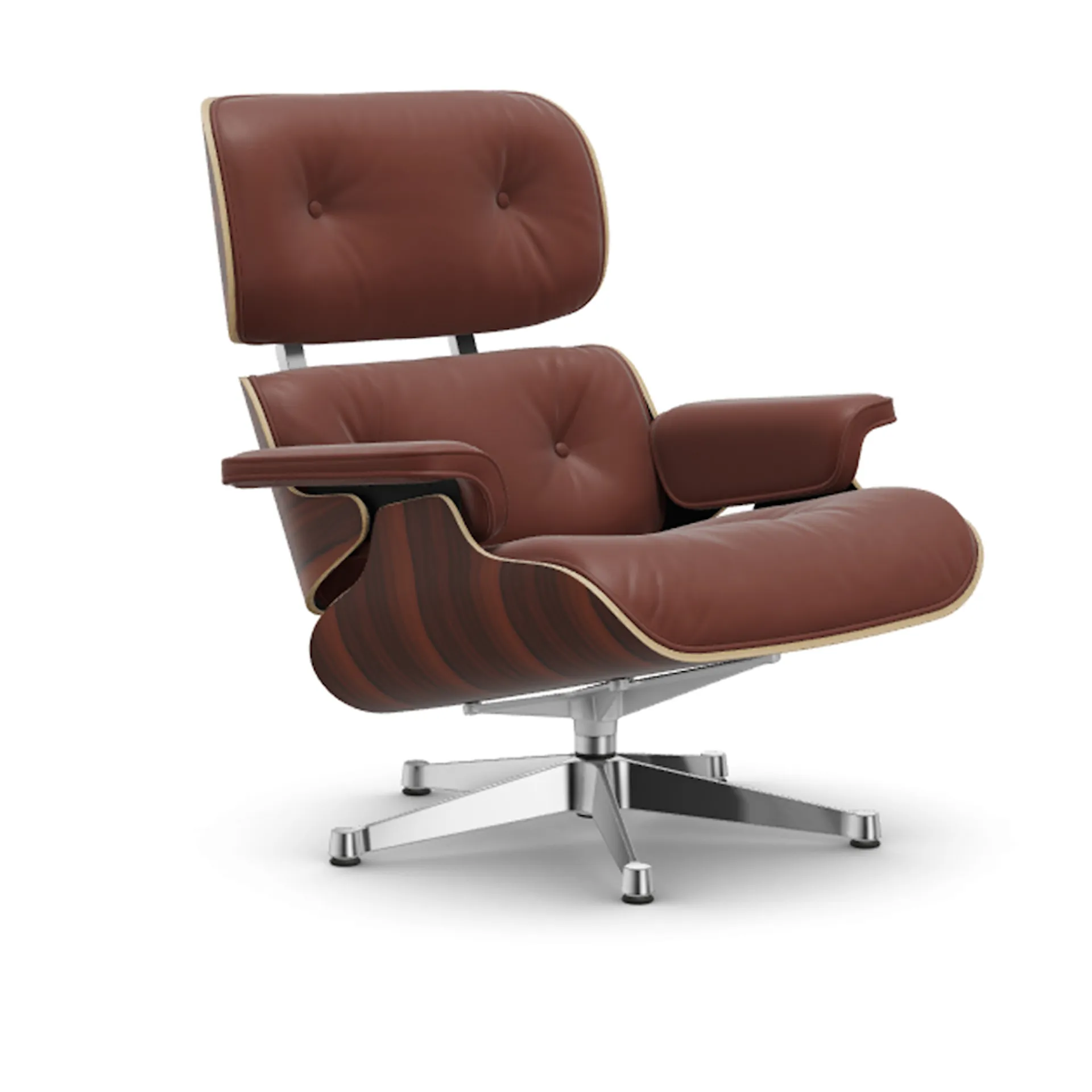 Eames Lounge Chair Santos Palisander Polished fåtölj - Vitra - Charles & Ray Eames - NO GA