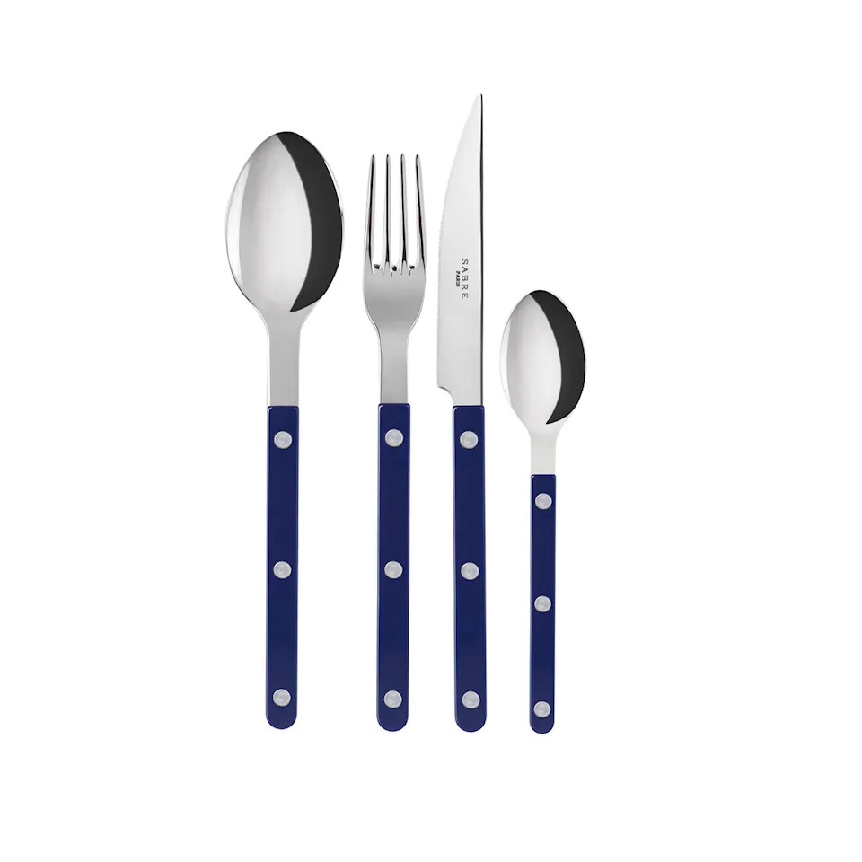 Bistrot solid bestickset 4 delar navy blue