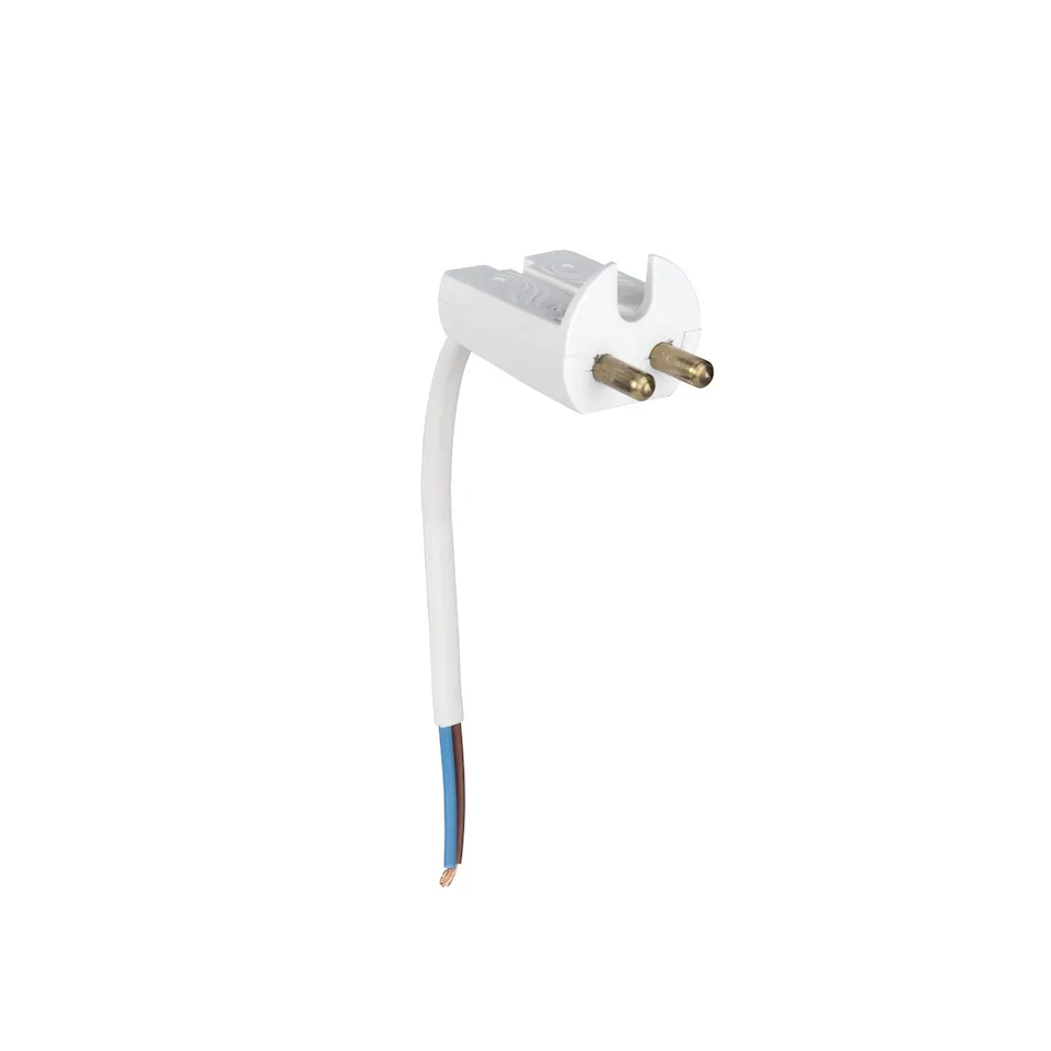 Lamppropp med kabel ojordad 11 cm