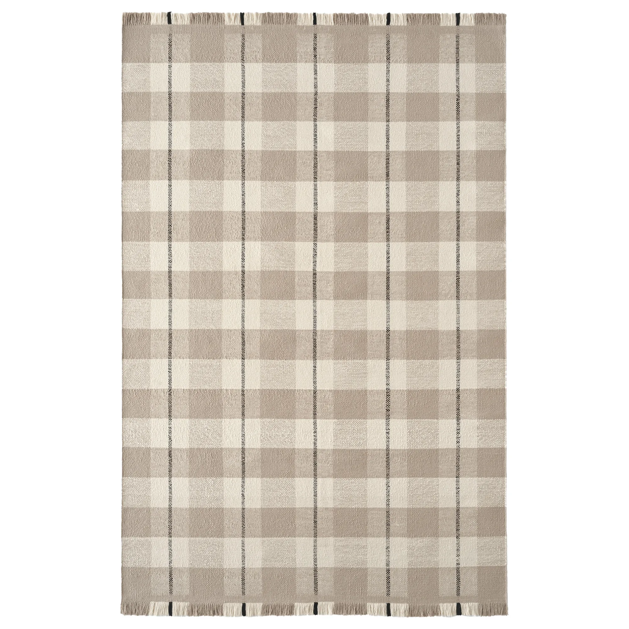 Plaid Sand/Cream ullmatta - 1