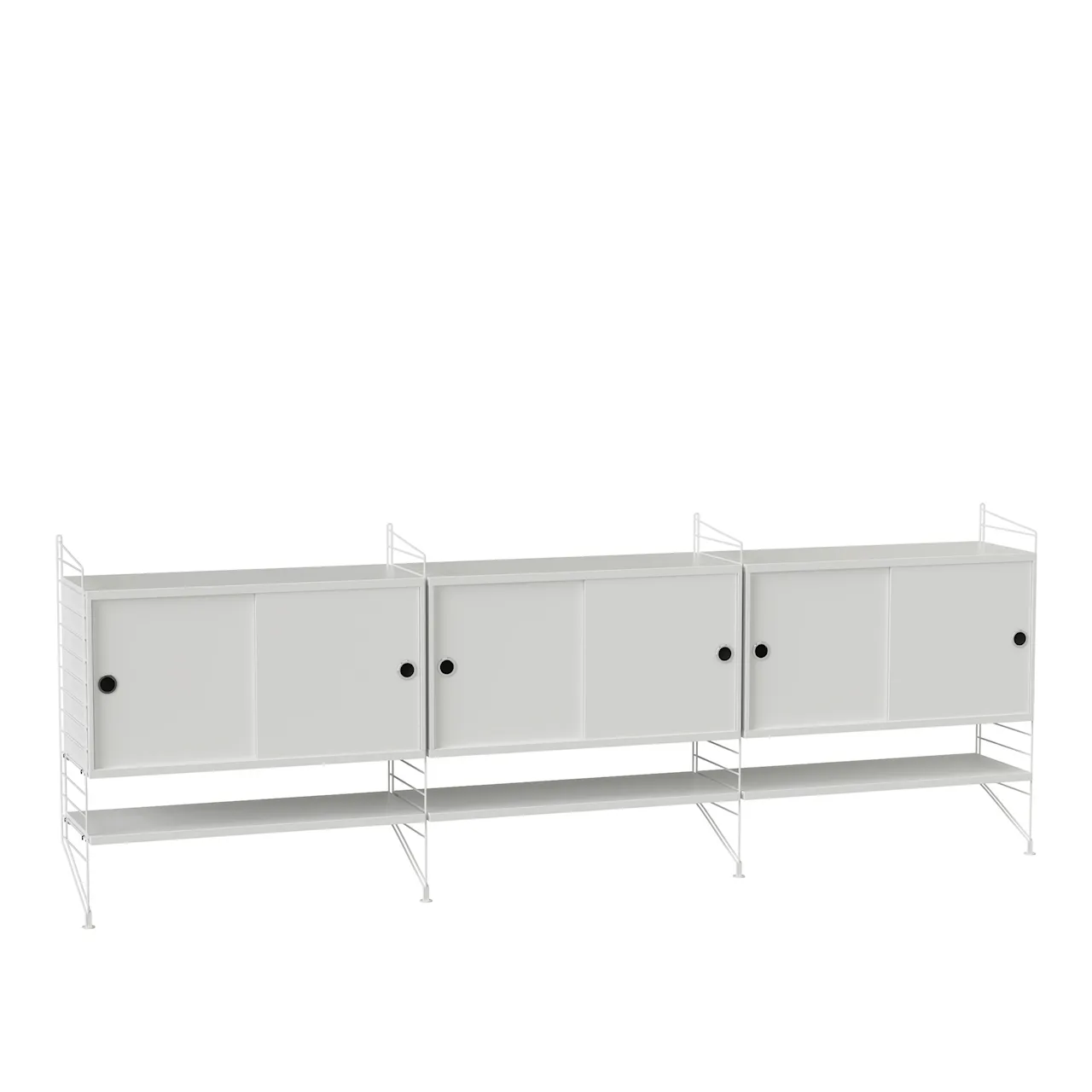 Vardagsrum hyllsystem F ek/brun