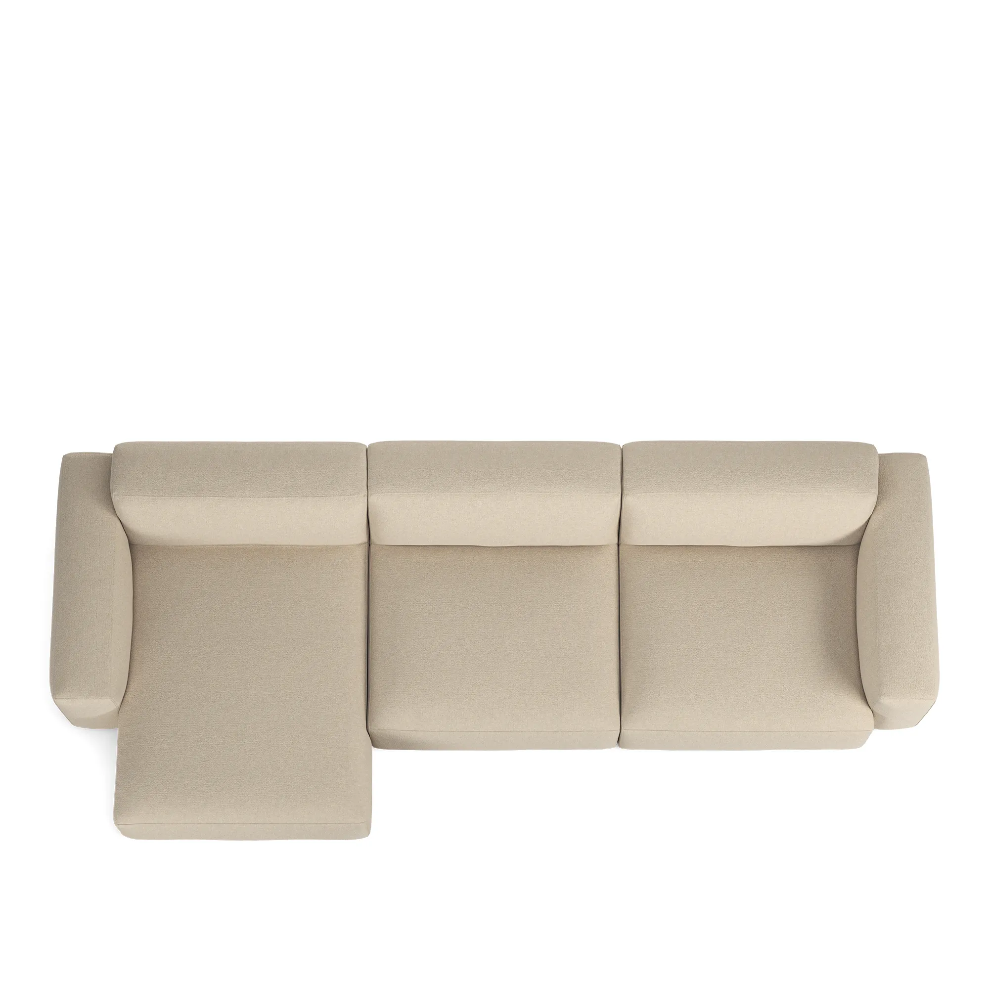 Brick 3-sitssoffa schäslong vänster - 8