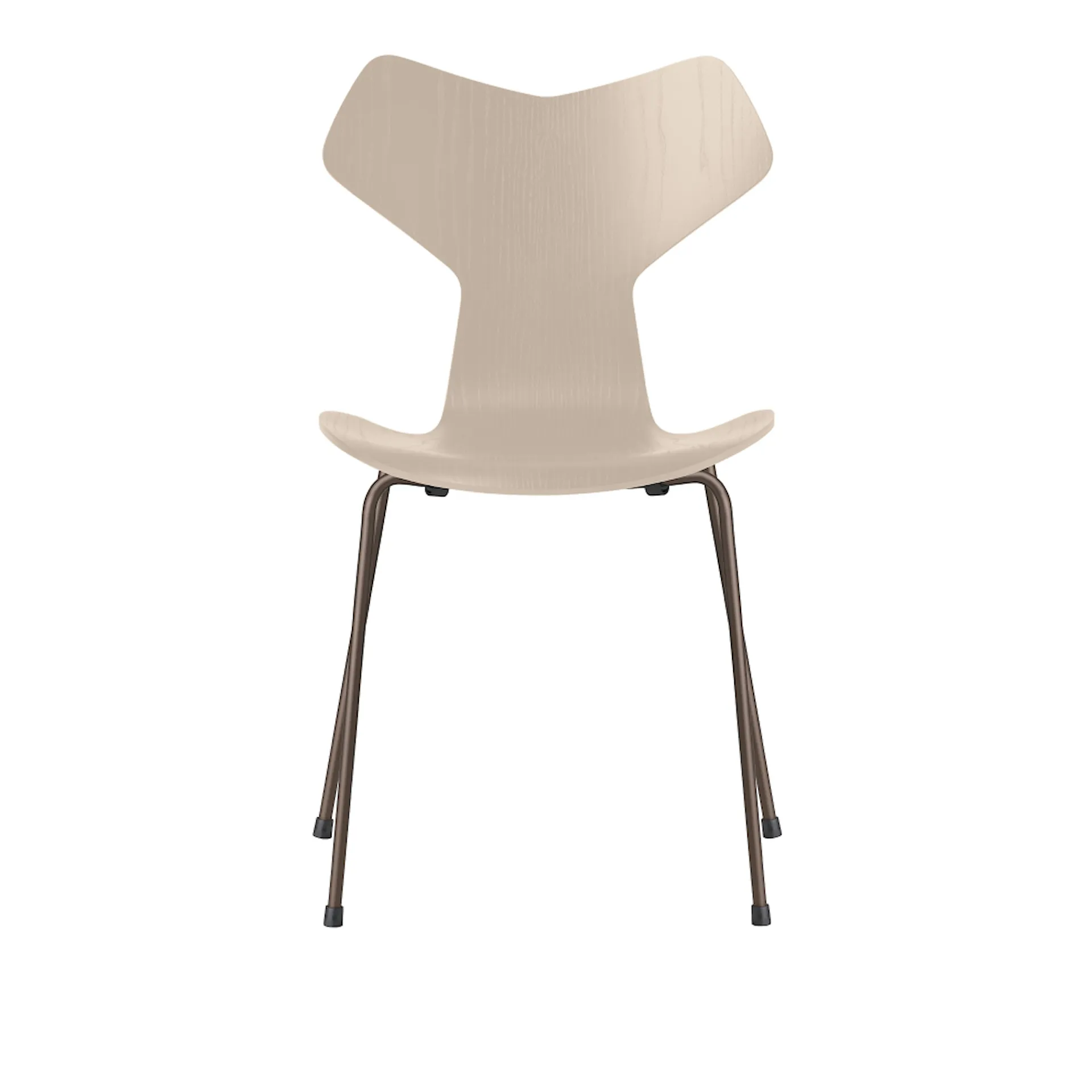 3130 Grand Prix stol Askfanér Dark Brown Beech - Fritz Hansen - Arne Jacobsen - NO GA