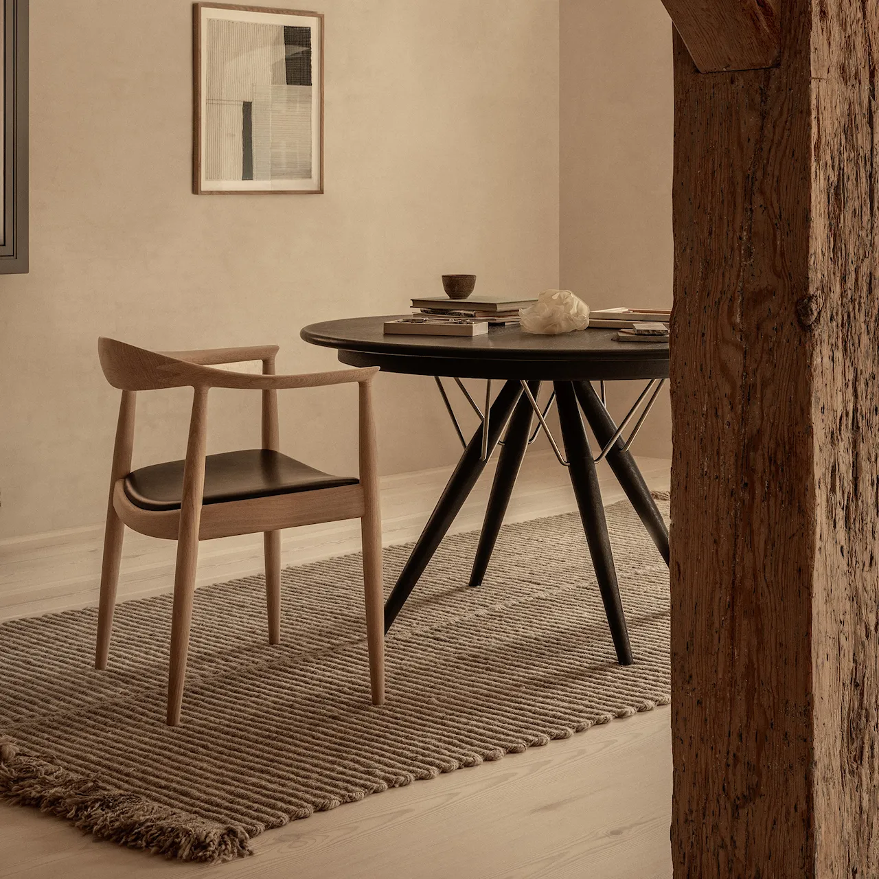PP503 Round Chair/The Chair matstol