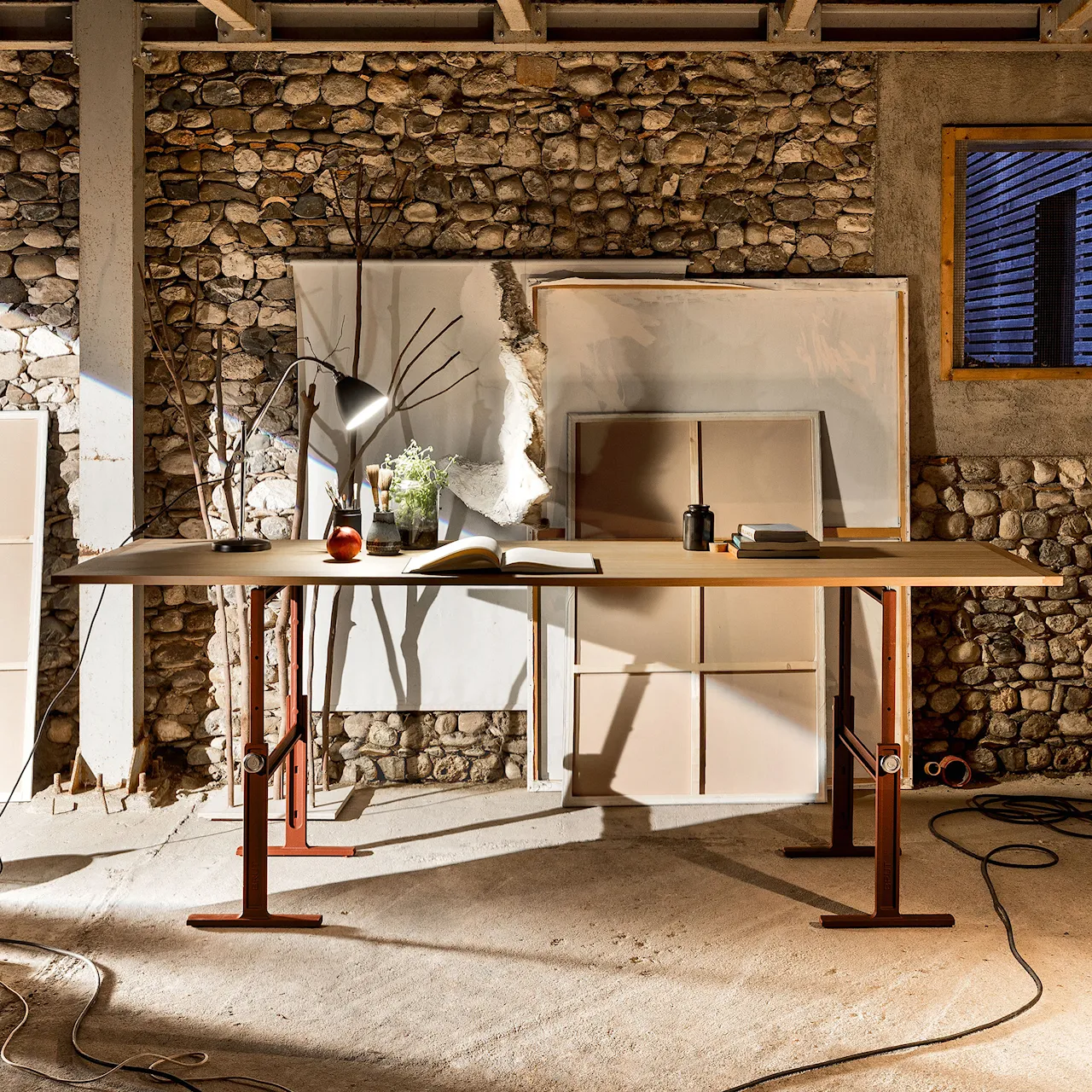 Brut Trestle Table