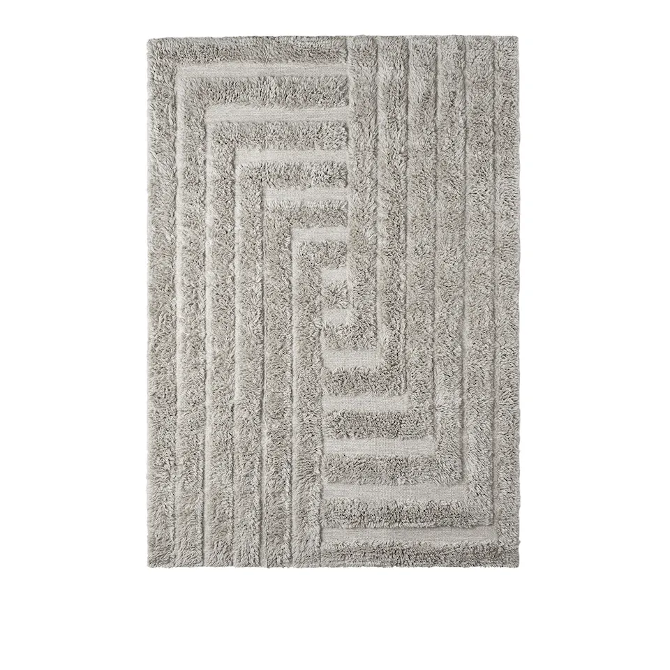 DD Shaggy Labyrinth Rug Grey