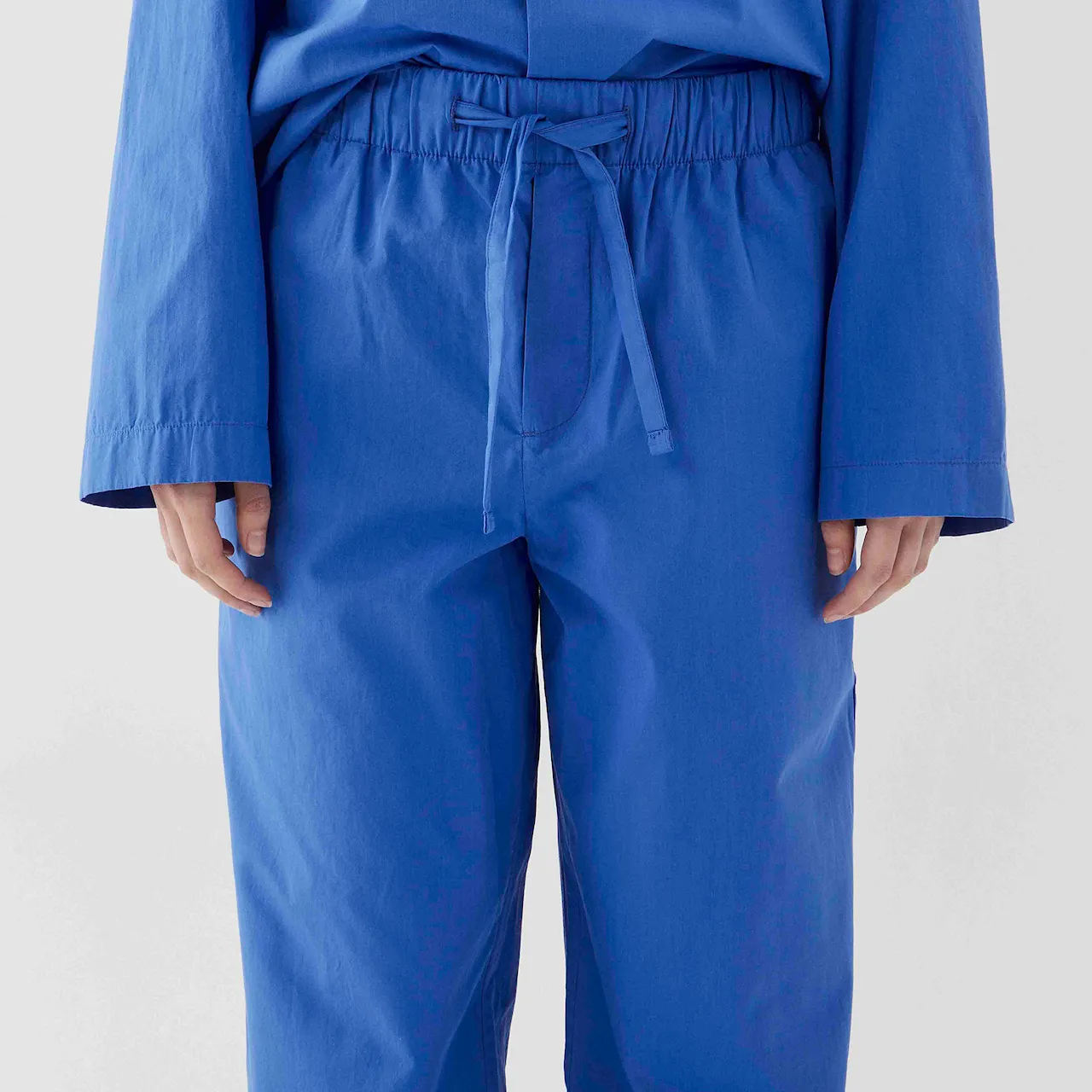 Poplin Sleepwear Royal Blue Blue, Pants XS
