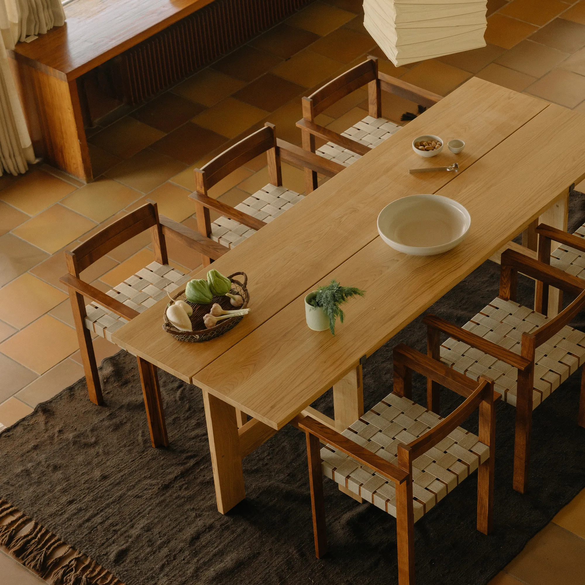 Farmhouse Trestle Planks matbord - 5