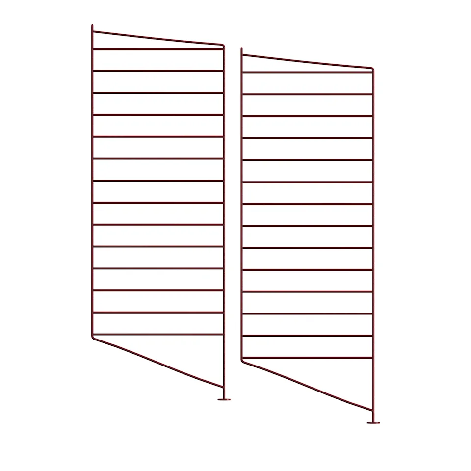 Golvgavel 85 x 30 cm 2-pack mörkröd