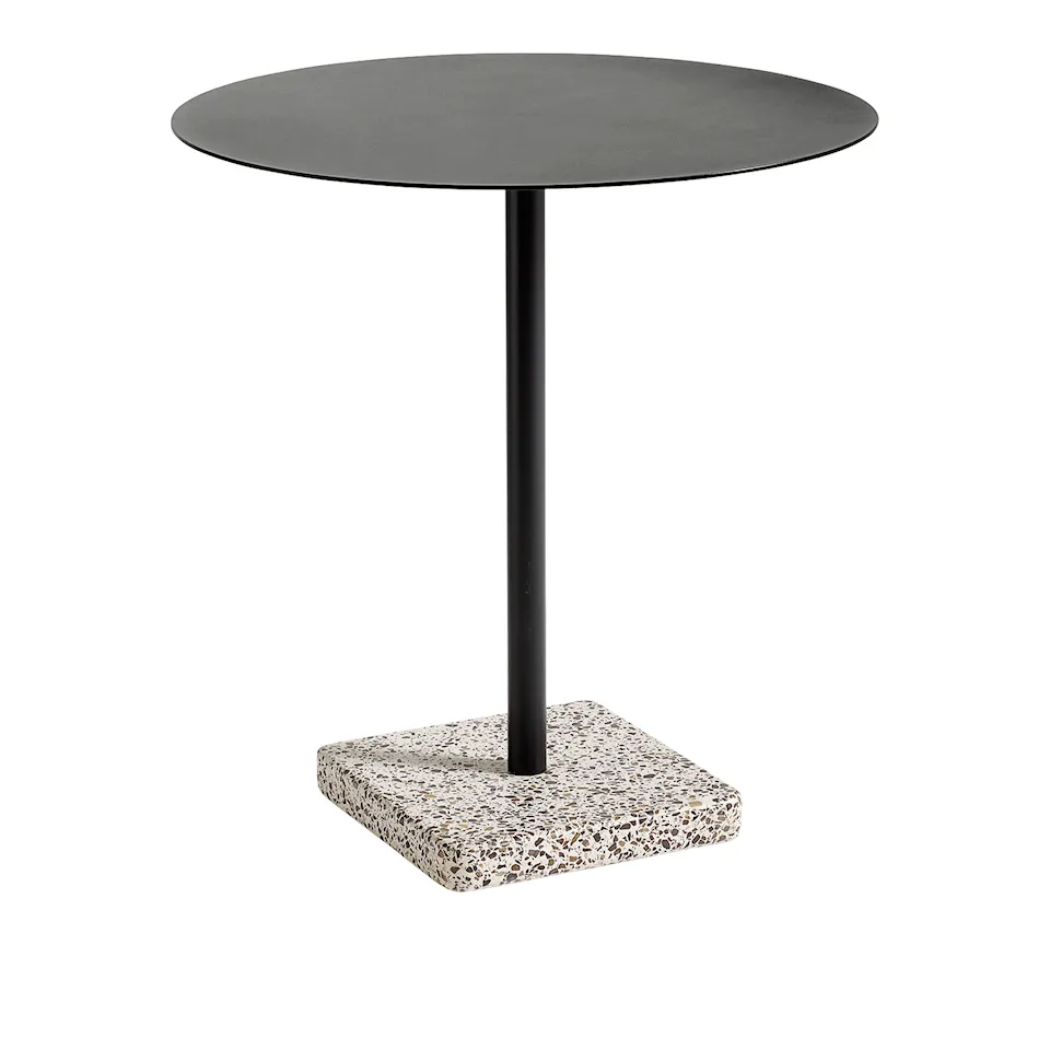 Terrazzo Table Round - Anthracite - Grey Terrazzo - Ø70 cm