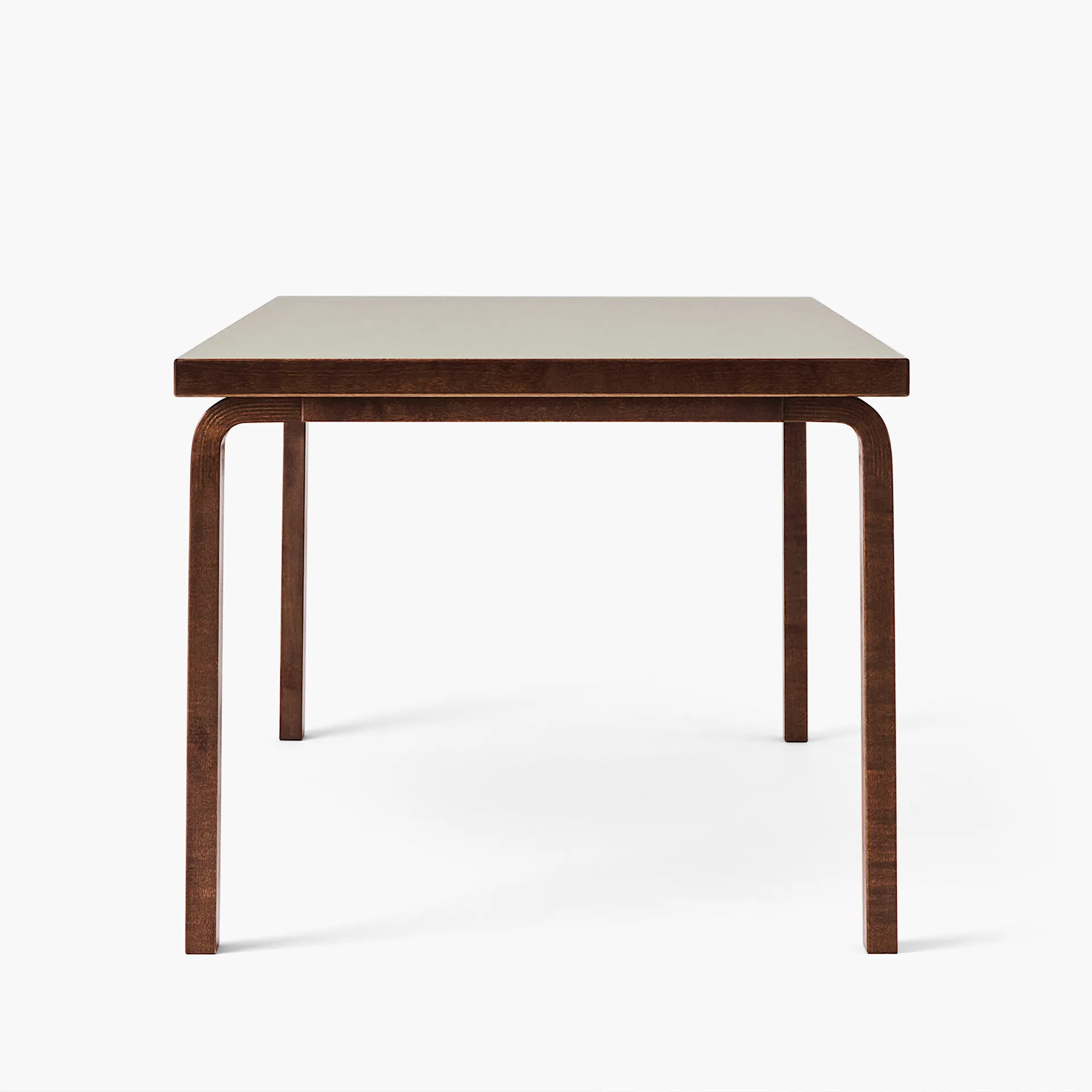 Table 83 Exclusive Edition walnut stain/linoleum olive - Artek - Alvar Aalto - NO GA