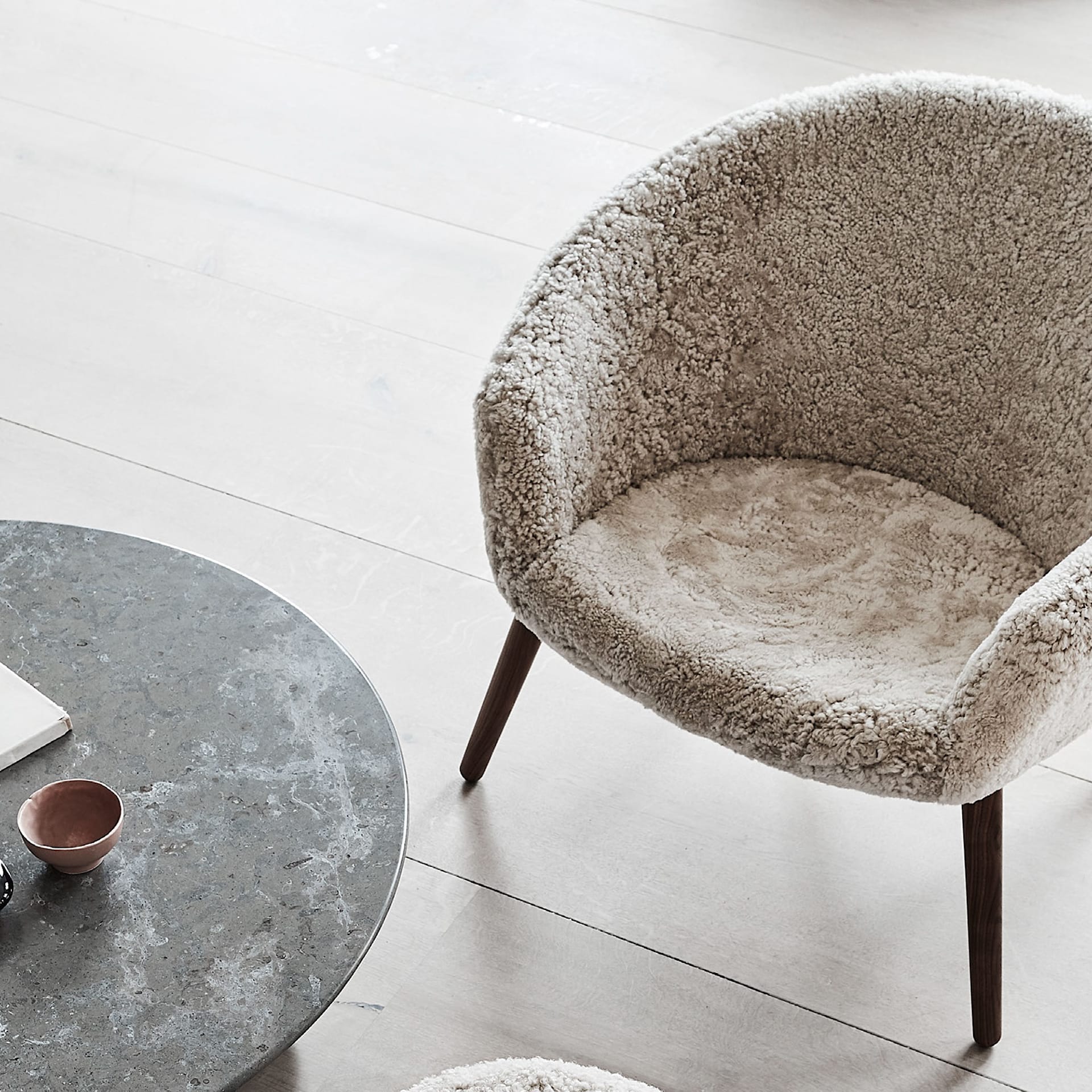 Ditzel Lounge Chair Fårskinn - Fredericia Furniture - NO GA