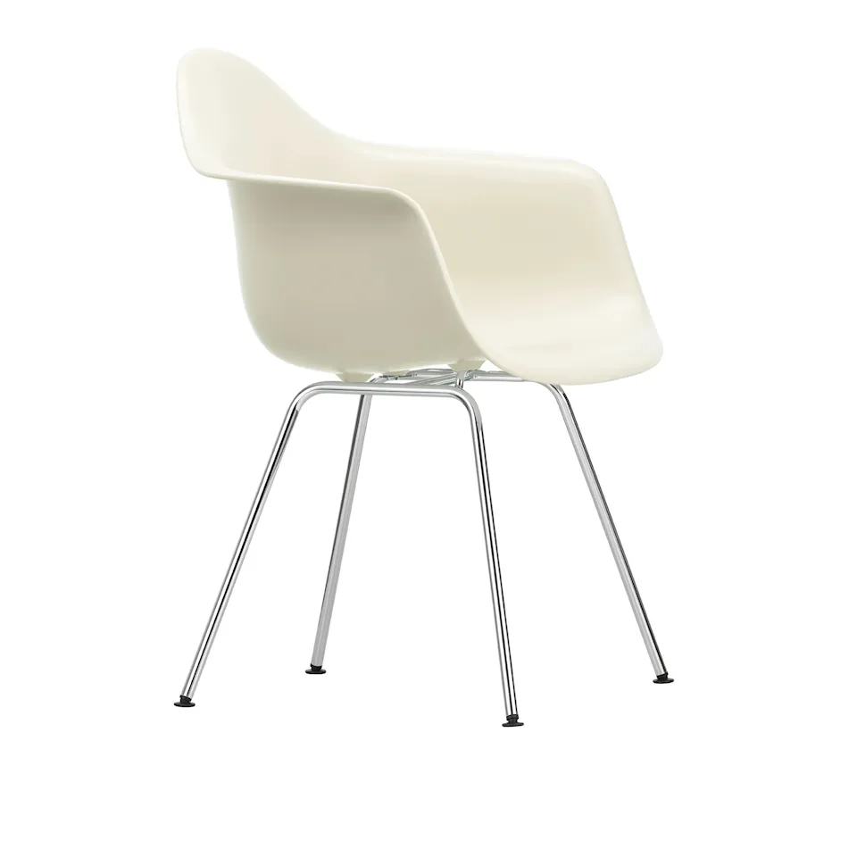 Eames Plastic Armchair DAX - 11 Pebble - Chrome Base