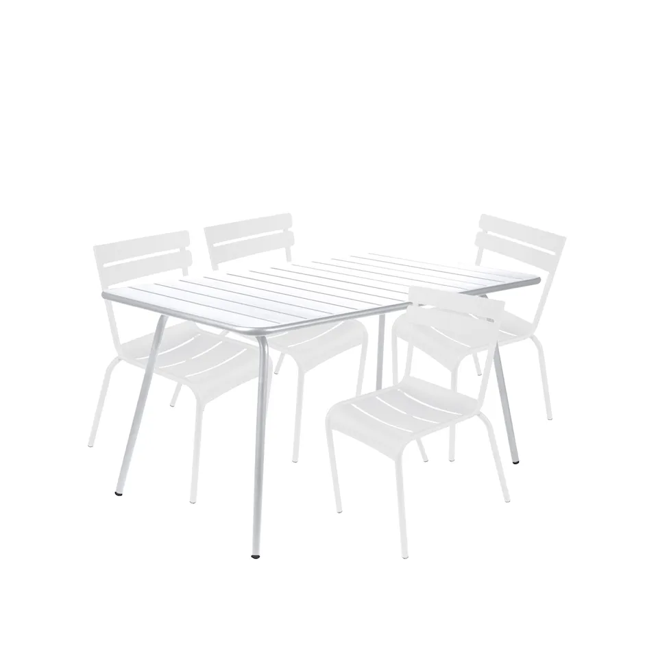 Luxembourg Matgrupp Bord 143 x 80 cm & 4 st Stolar