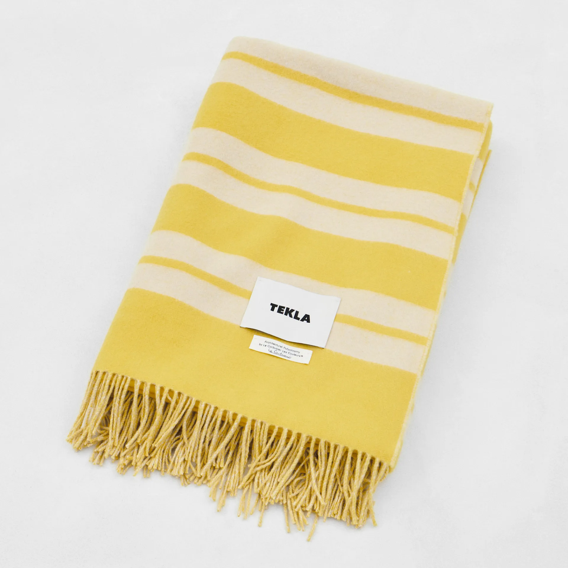 Le Corbusier Blanket - Blanc/Le Jaune Vif - TEKLA - NO GA