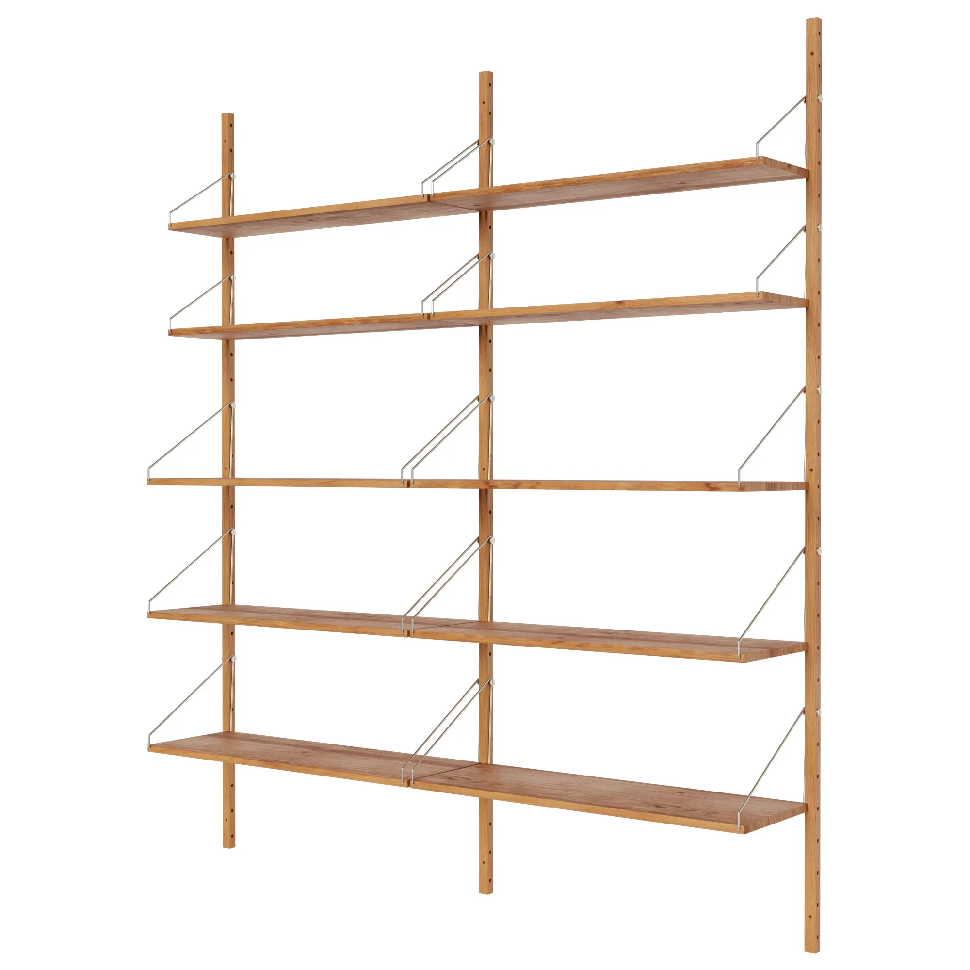 Shelf Library Double Section hyllsystem 185/80 - 4