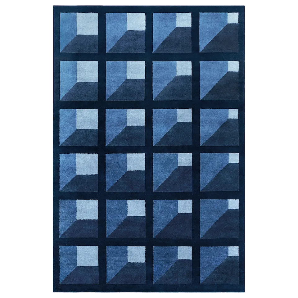 Garden Maze Blue ullmatta