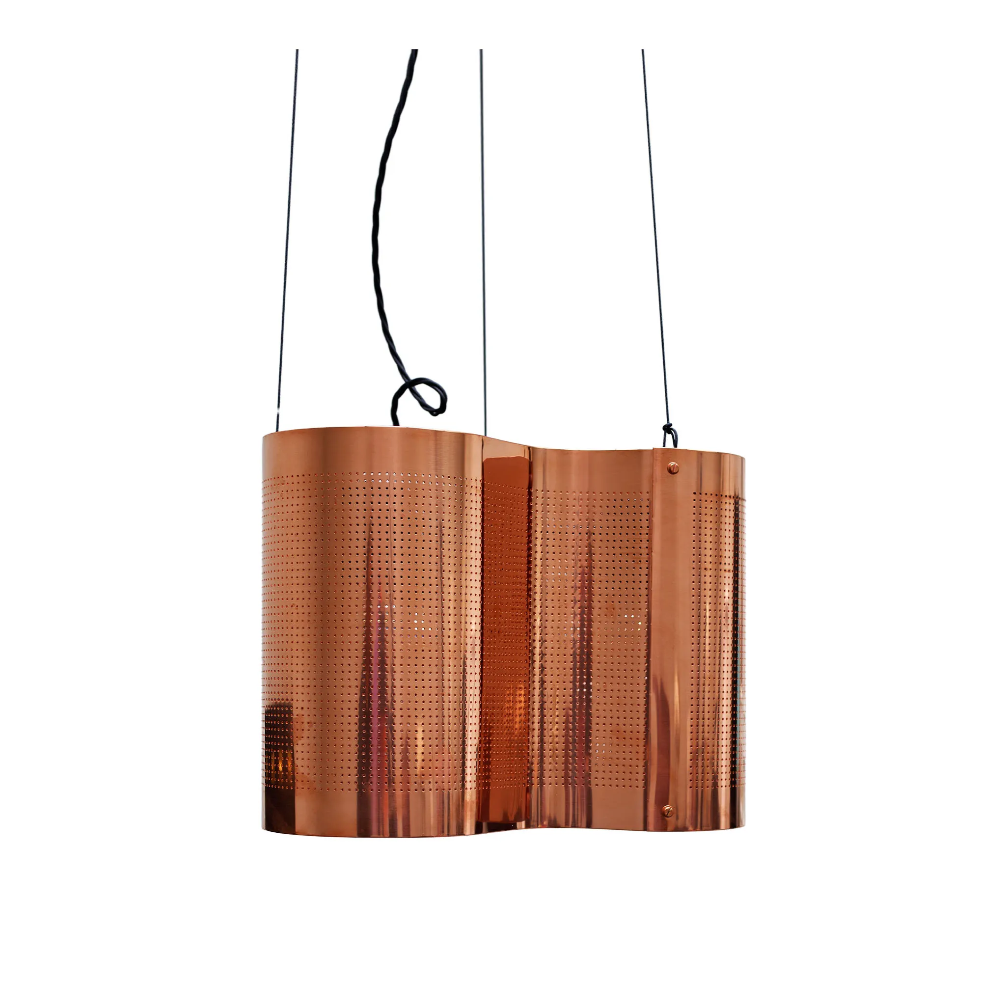 Snäcka taklampa koppar - 1