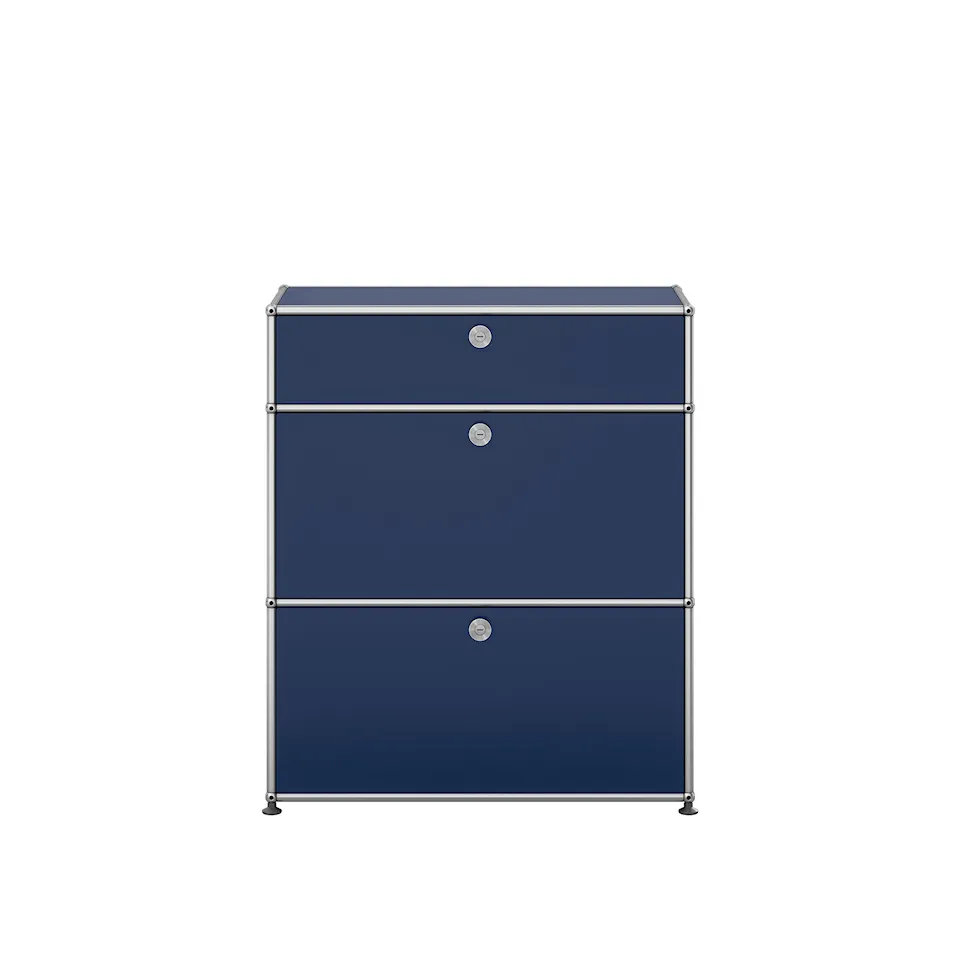 USM Haller 51 storage unit, Steel Blue