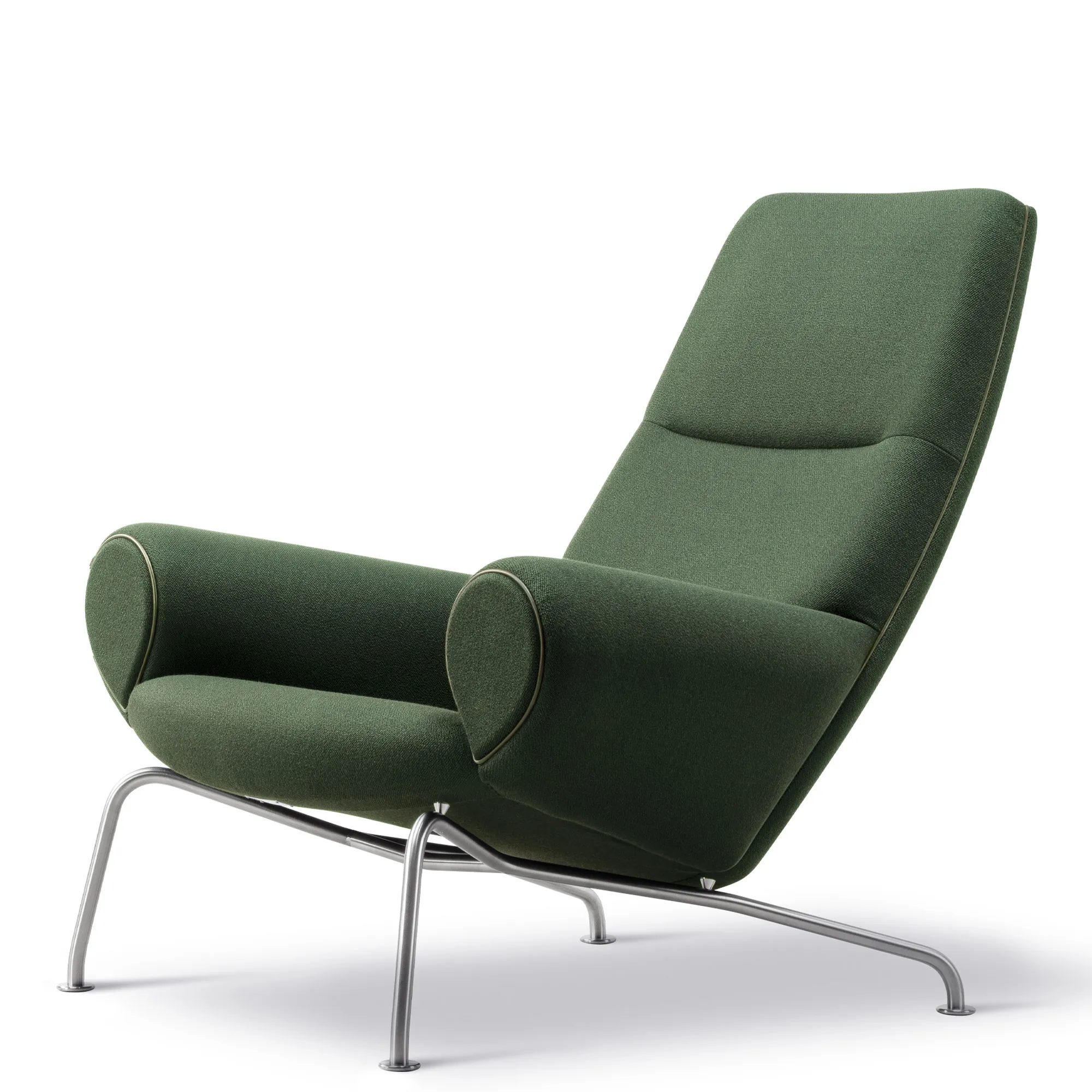 Wegner Queen fåtölj med fotpall - 3