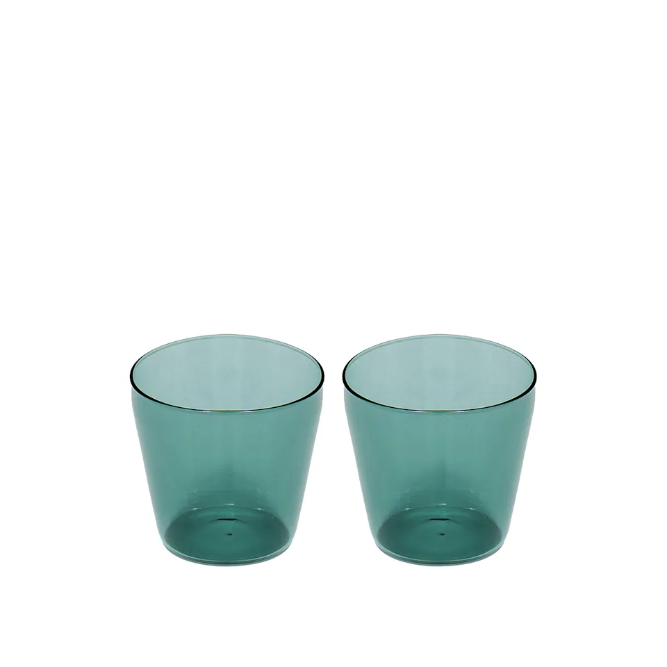 Milk set of 2 glasses Aqua