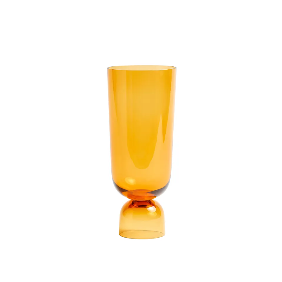 Bottoms Up Vase L, Amber