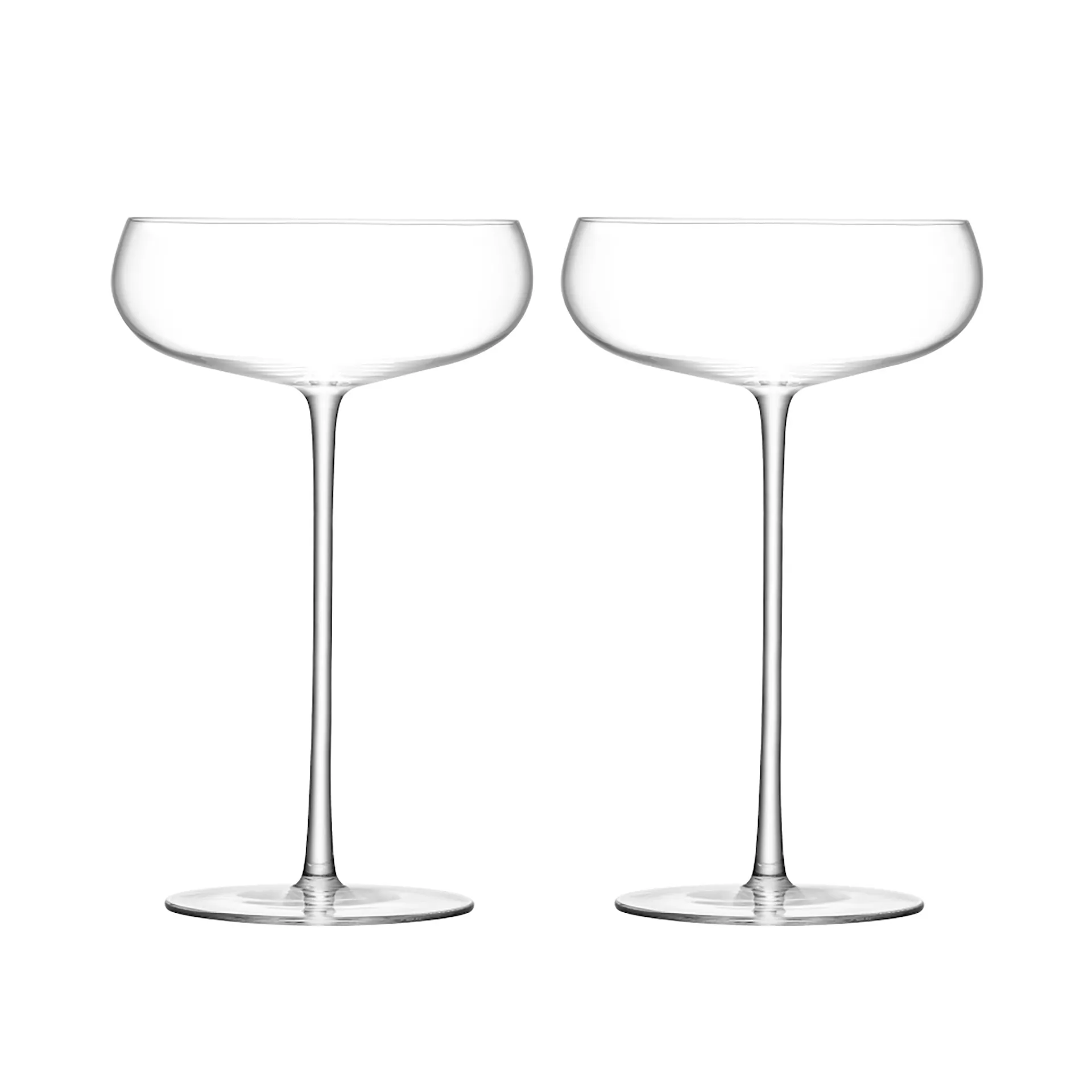 Wine Culture Champagne Saucer - Set of 2  - LSA International - NO GA