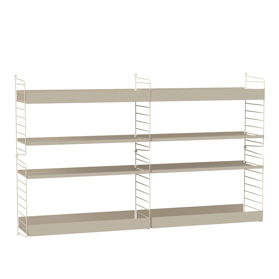 Vardagsrum hyllsystem L beige/beige