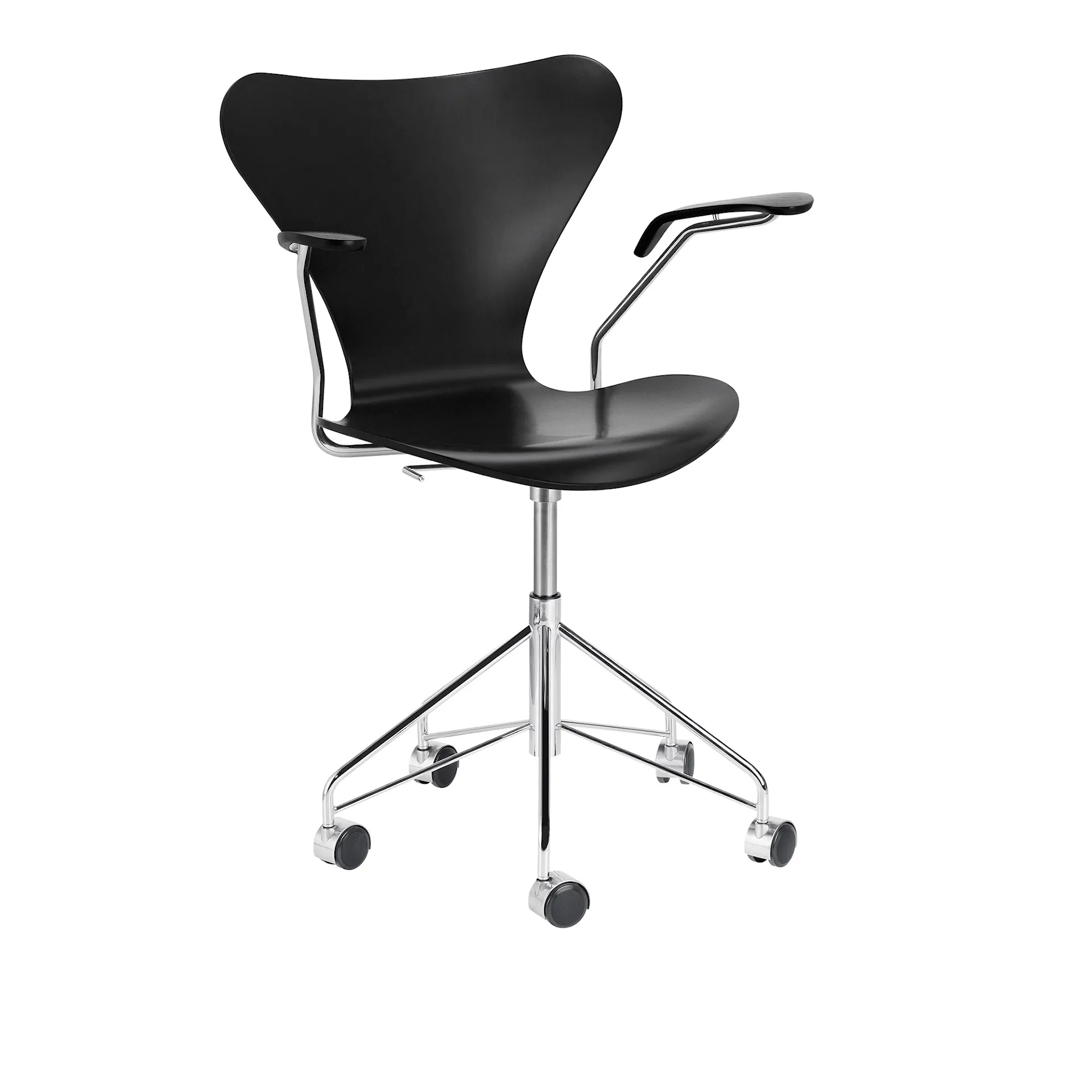 3217 Sjuan - Karmsnurrstol - Fritz Hansen - Arne Jacobsen - NO GA