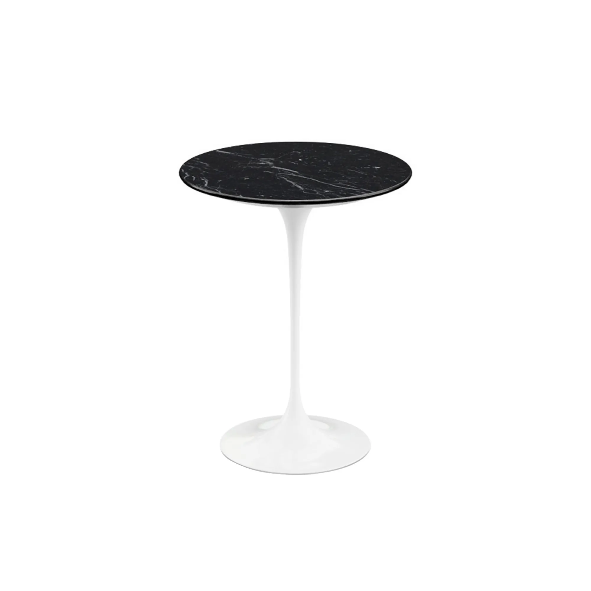 Saarinen Round sidobord Ø 41 cm White - 1
