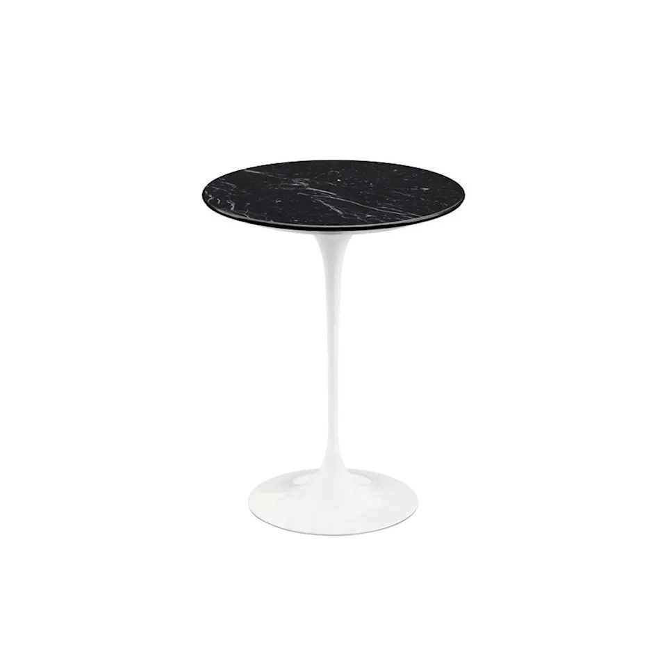 Saarinen Round sidobord Ø 41 cm White
