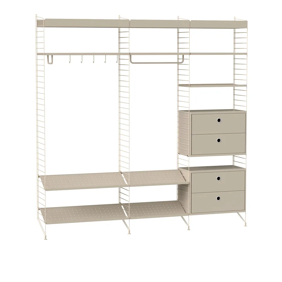 Hall hyllsystem P beige/beige