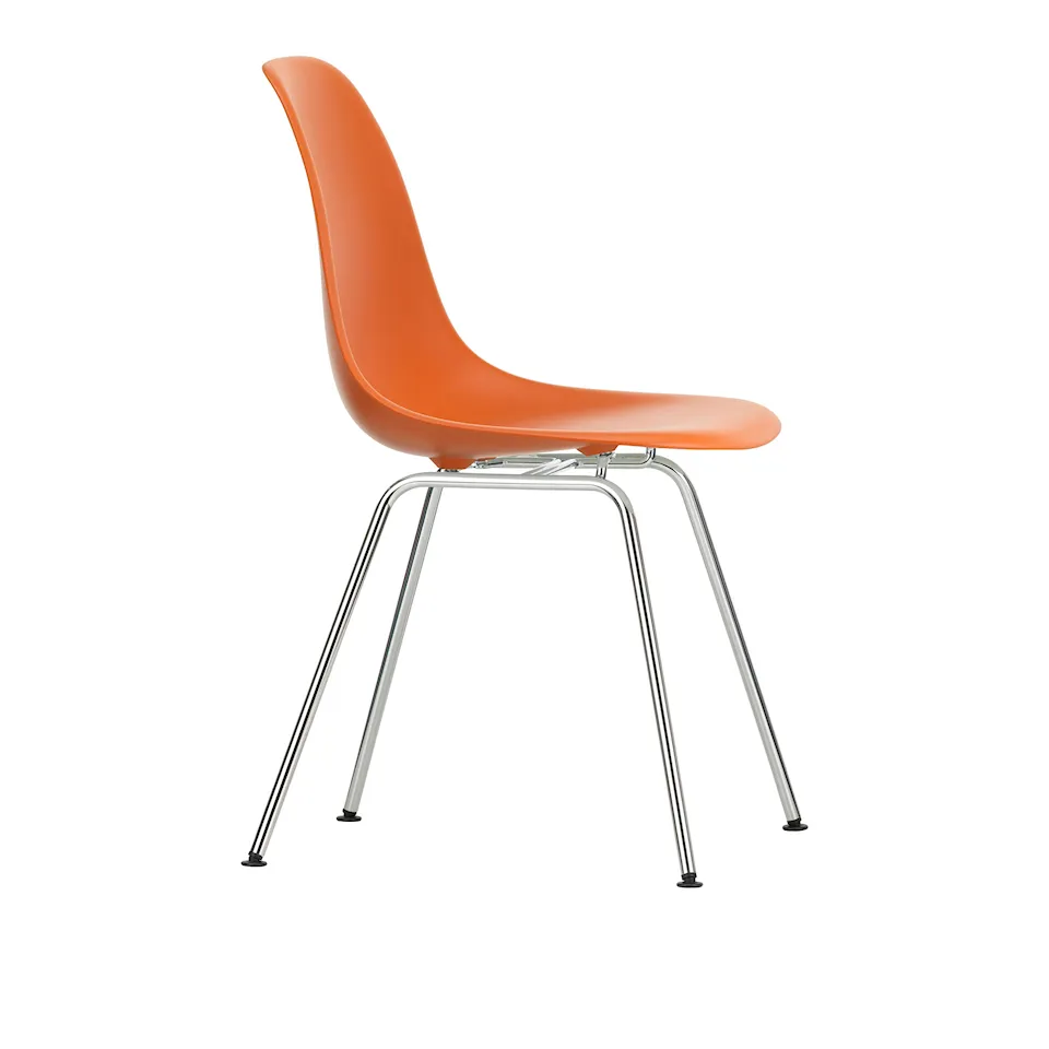 Eames Plastic Chair DSX - 43 Rusty Orange - Chrome Base