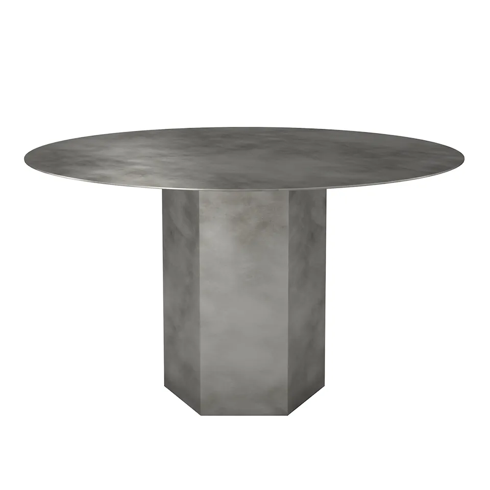 Epic Dining Table Round Ø130 Steel, Misty Gray