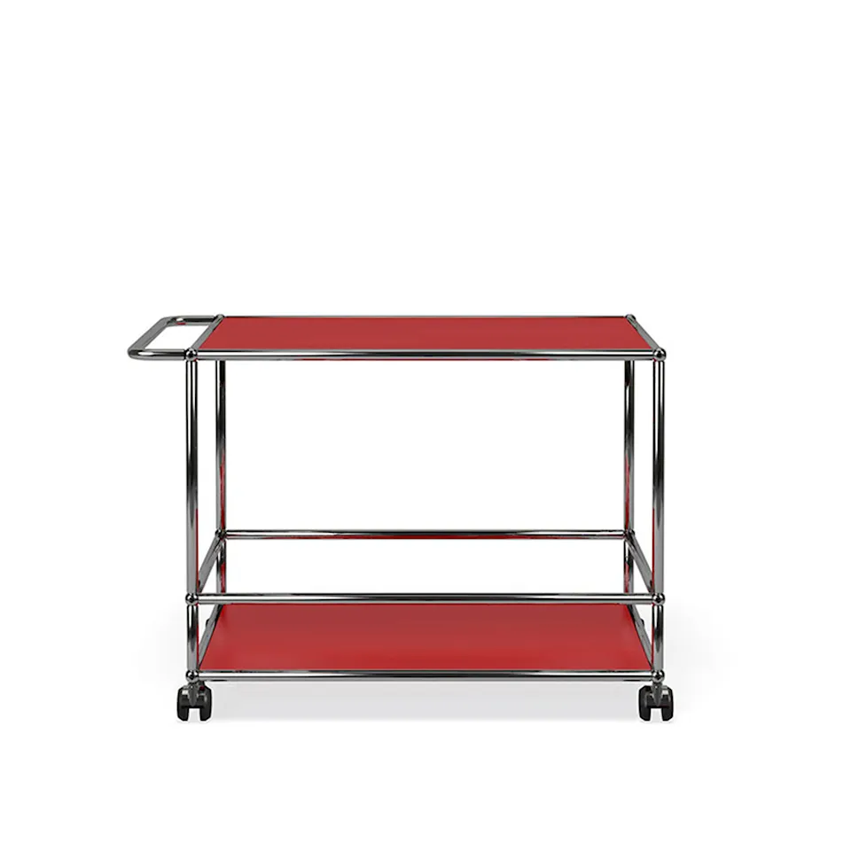 USM Haller 31 Serving Trolley, USM Ruby Red